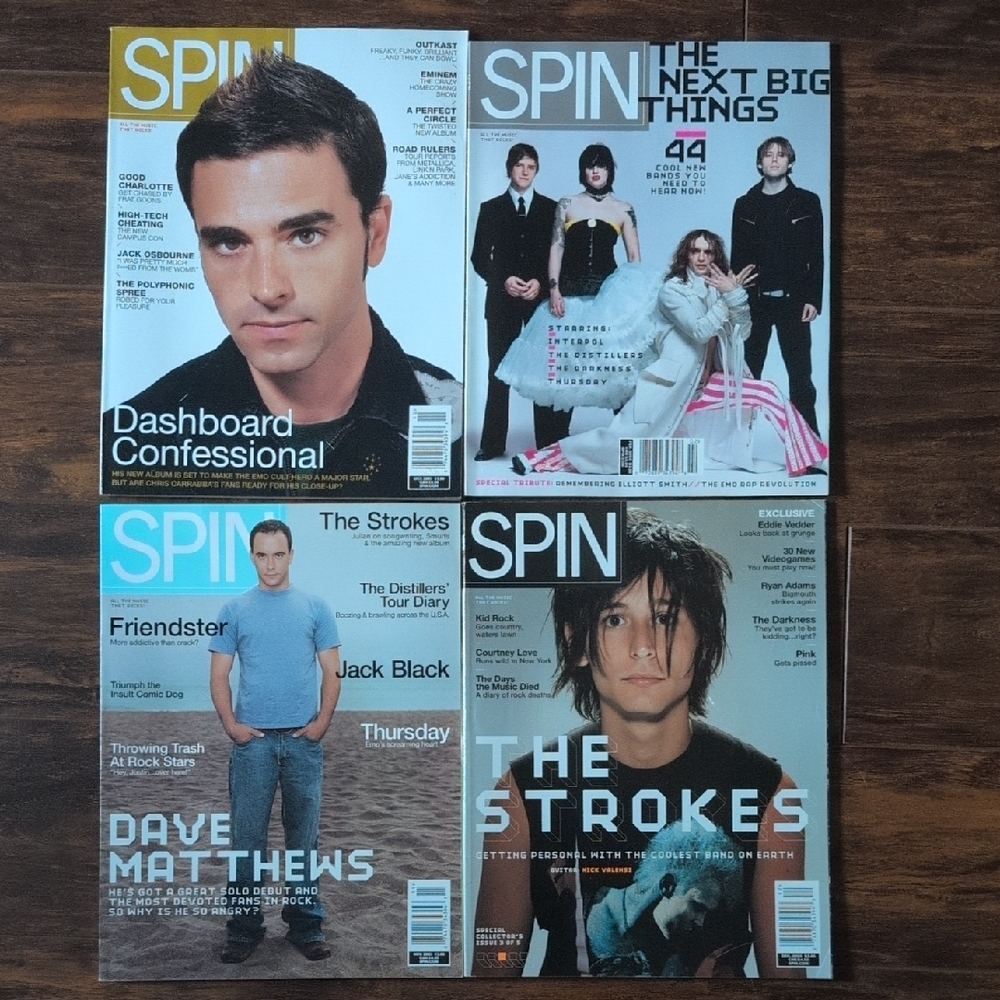 EUC SPIN Magazine Lot — Oct-Dec 2003 & Feb 2004